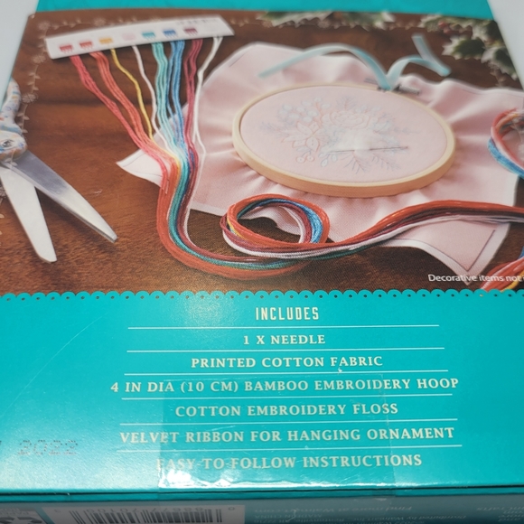 Embroidery Ornament kit by The Pioneer Women "wishful winter" retired new - Picture 10 of 11